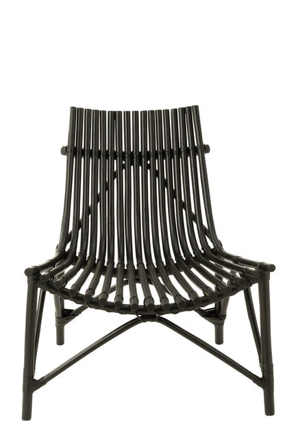 Chair Rattan Black