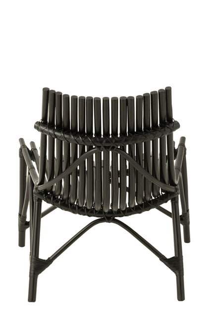 Chair Rattan Black