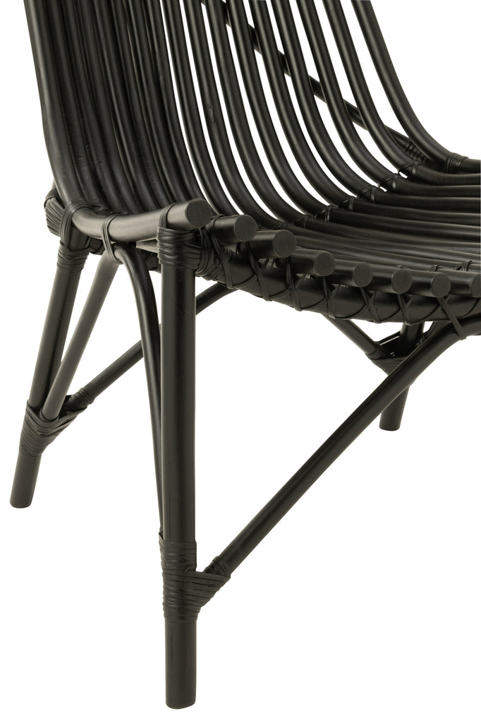 Chair Rattan Black