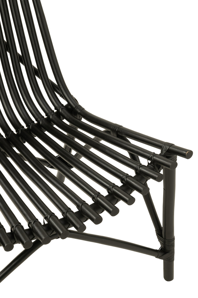 Chair Rattan Black