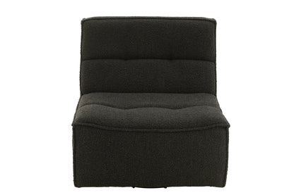 Chair Swivel Square Poplar Wood/Foam Black