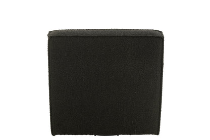 Chair Swivel Square Poplar Wood/Foam Black