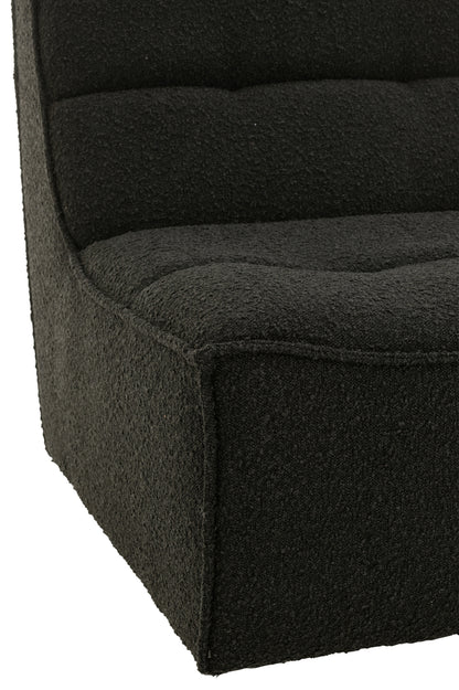 Chair Swivel Square Poplar Wood/Foam Black