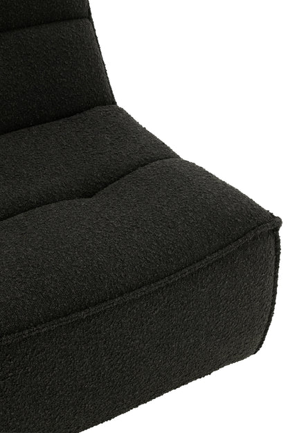 Chair Swivel Square Poplar Wood/Foam Black