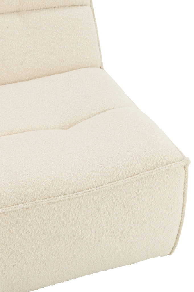 Chair Swivel Square Poplar Wood/Foam Cream
