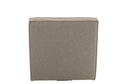 Chair Swivel Square Poplar Wood/Foam Taupe