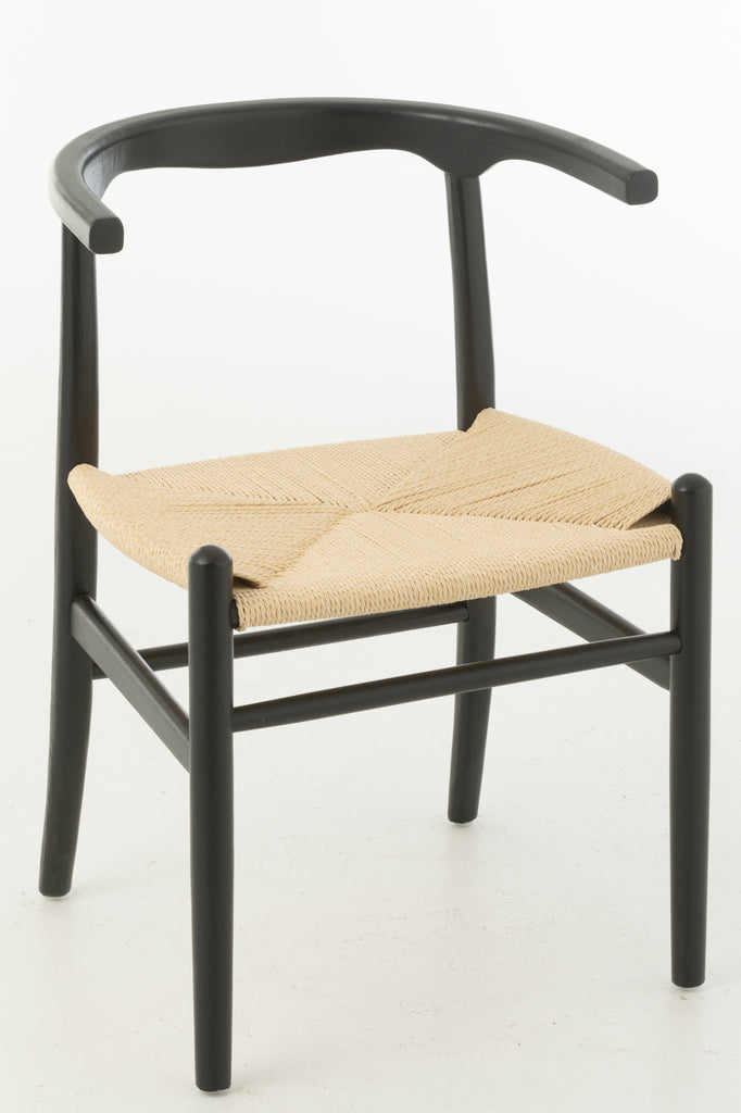 Chair Toon Beech Wood/Rope Black