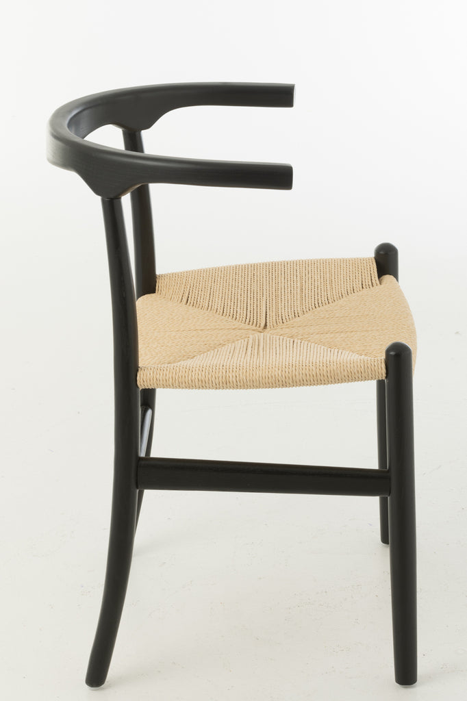 Chair Toon Beech Wood/Rope Black