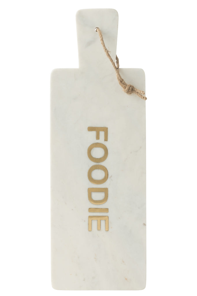 Cheese Board Rectangle Foodie Marble White