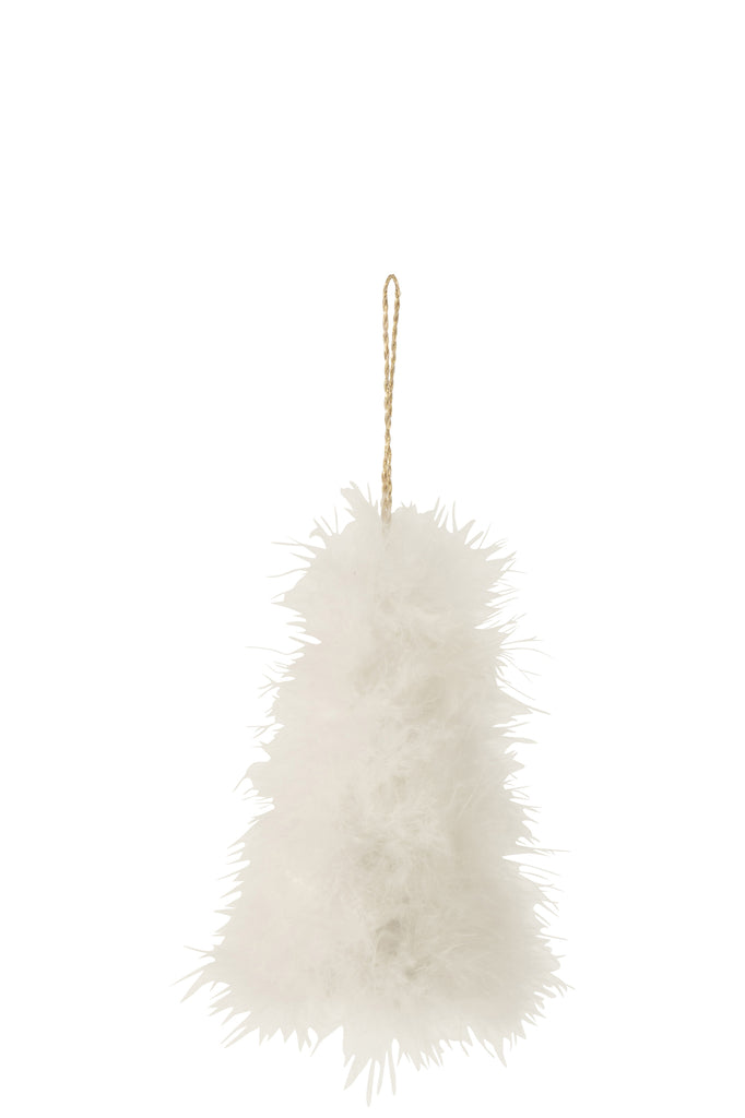 Kerstboomhanger Veren Wit