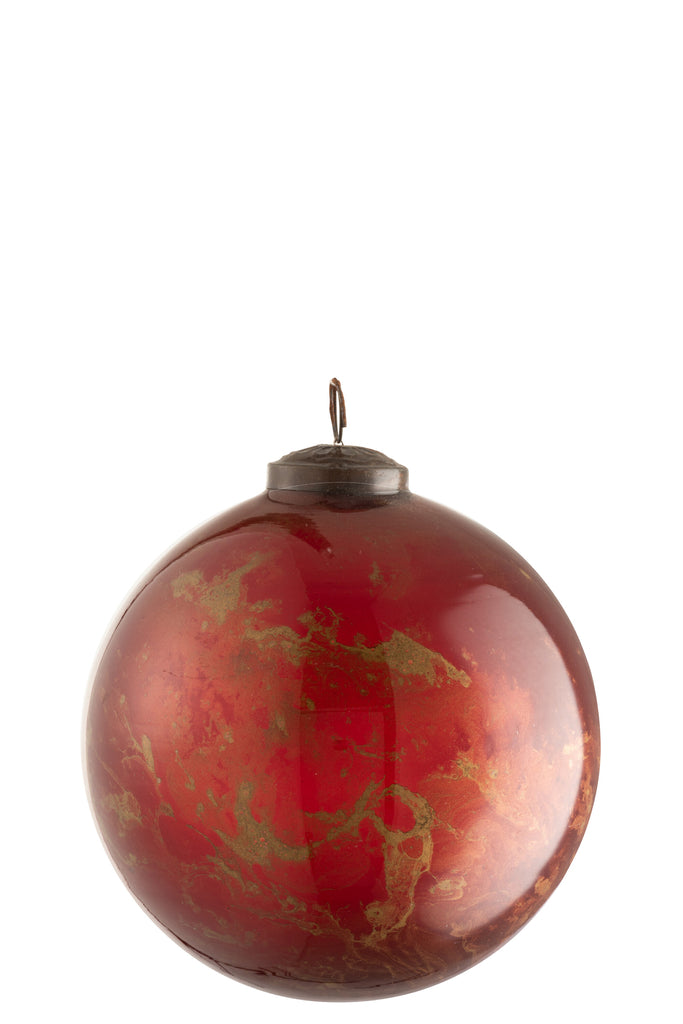 J-Line Kerstbal Dubai Glas Goud Groot