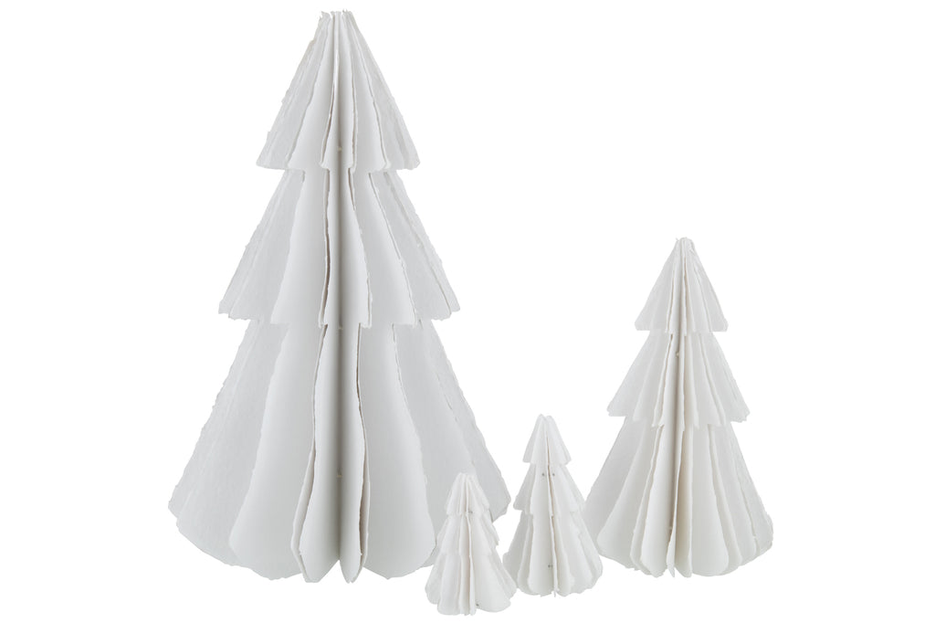 Kerstboom Katoen Mache Wit Groot
