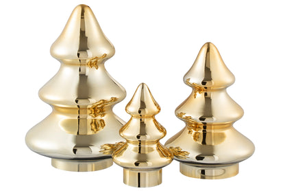 J-Line Christmas Tree Deco Glass Gold Large