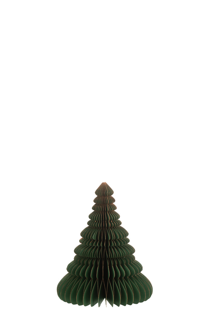 J-Line Christmas Tree Paper Dark Green/Copper Medium