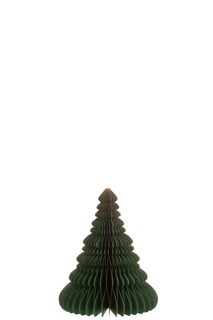 J-Line Christmas Tree Paper Dark Green/Copper Medium