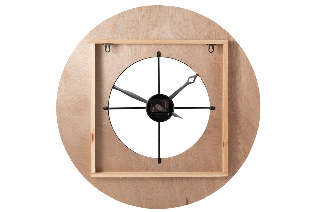 Clock Sodi Mdf Natural/Black