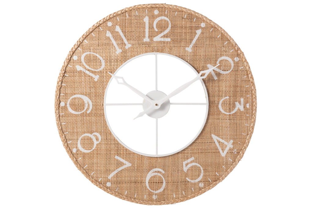 Clock Sodi Mdf Natural/White