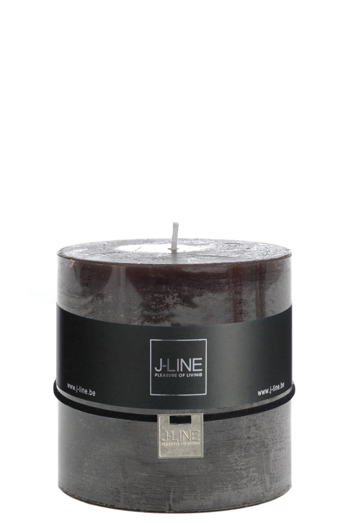 J-Line cilinderkaars - zwart - 8U