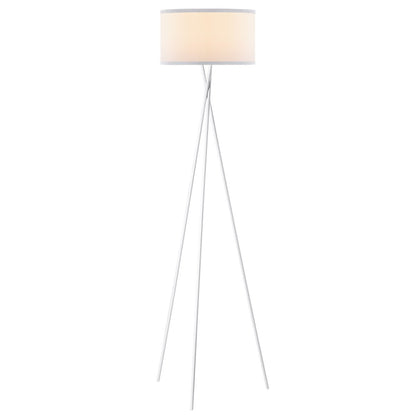 Moderne Vloerlamp - Lampenkap  Wit - 53x53x138