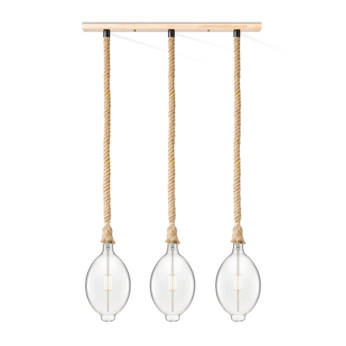 hanglamp Leonardo Ovaal - 3L G180 - dimbaar E27 helder