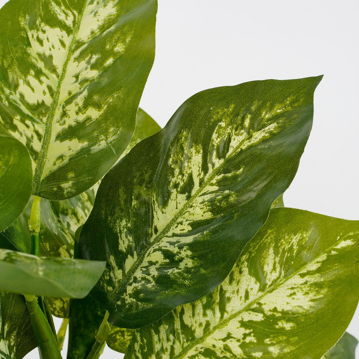 Dieffenbachia Kunstplant in Bloempot Stan - H40 x Ø30 cm - Groen