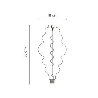 dimbare Led Cloud Spiraal E27 4W 280lm 3000k Helder