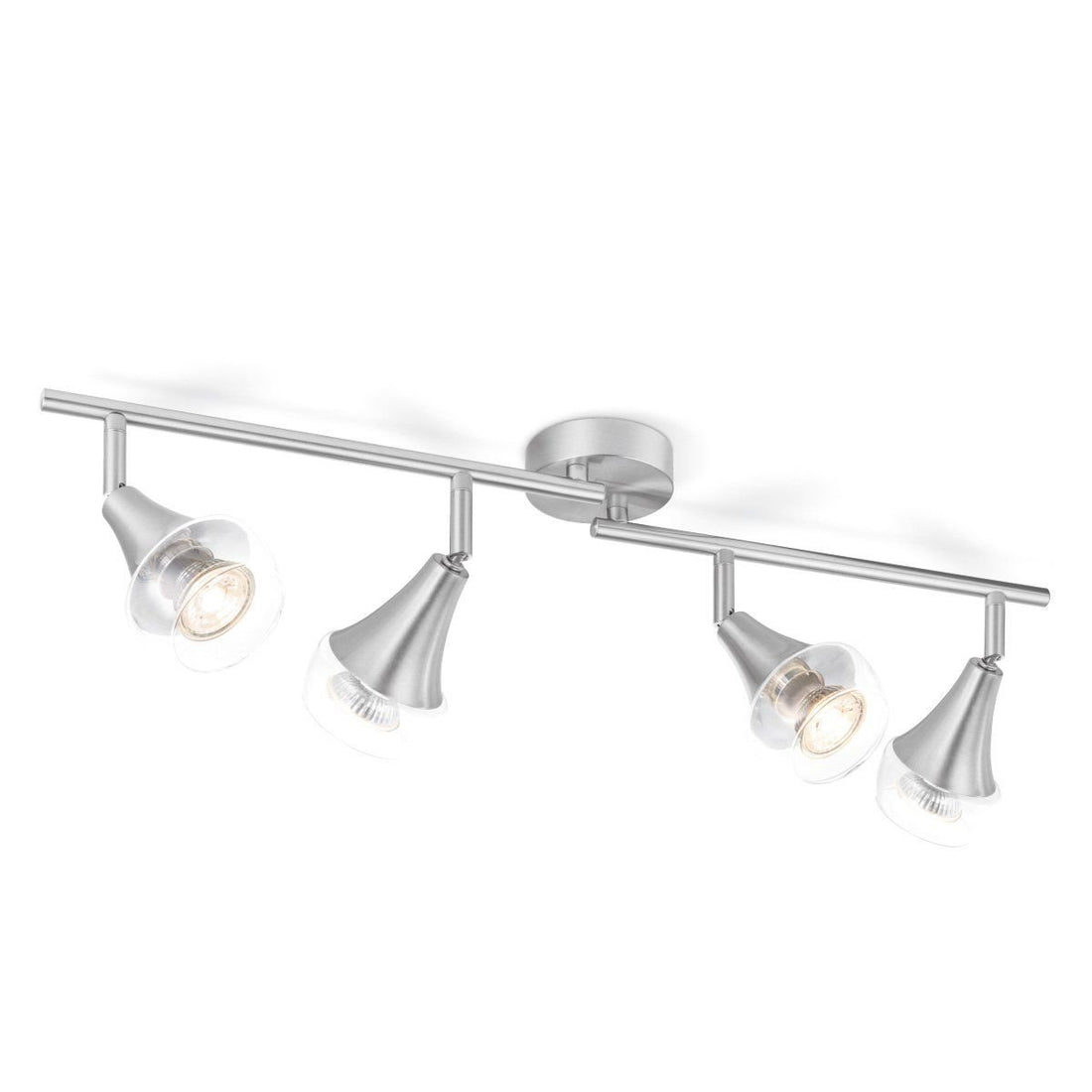 LED Opbouwspot Vaya 4 - incl. dimbare LED lamp - staal