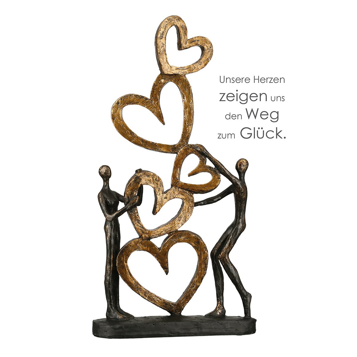 Polysculptuur &quot;Hart op Hart&quot;