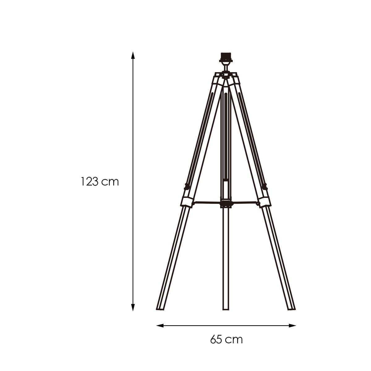 vloerlamp voet Dia 65/65/80cm - Wit