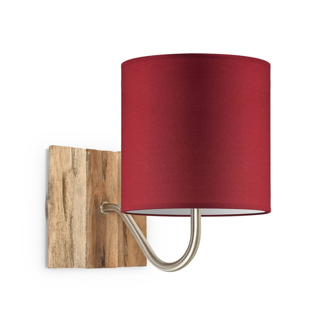 Wandlamp - Drift inclusief Lampenkap E27 rood 16x15cm