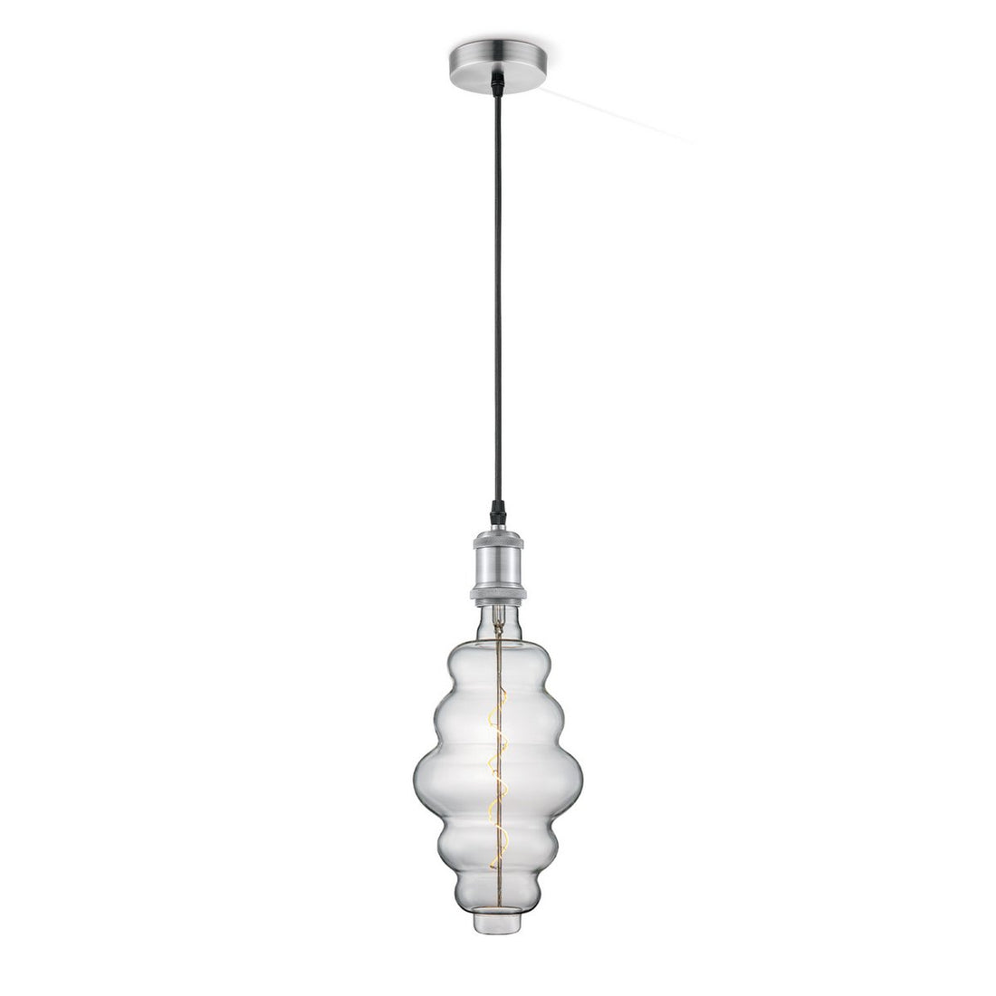 hanglamp chroom vintage Cloud - dimbaar E27 helder