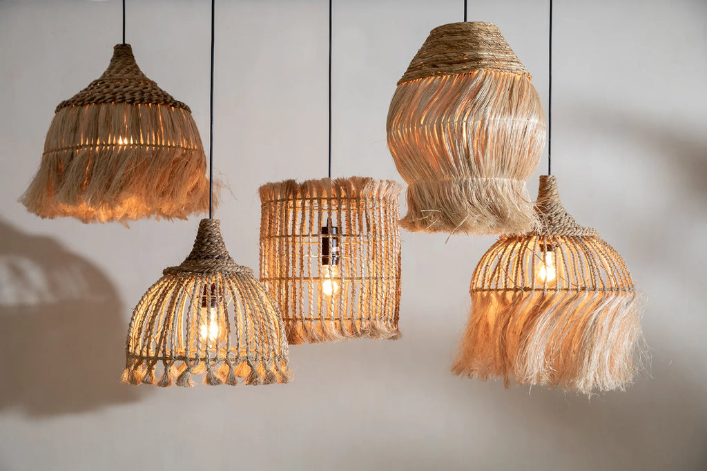 De Abaca Bird Cage Hanglamp - Naturel - M