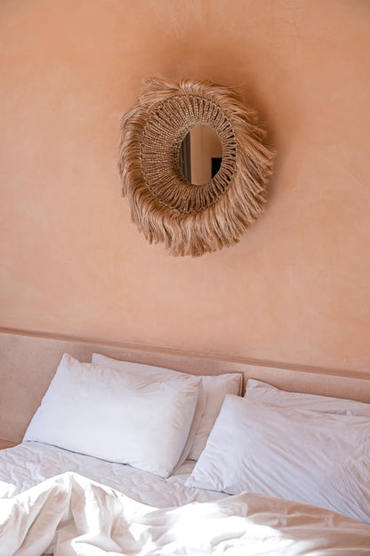 De Abaca Solomon Spiegel - Naturel