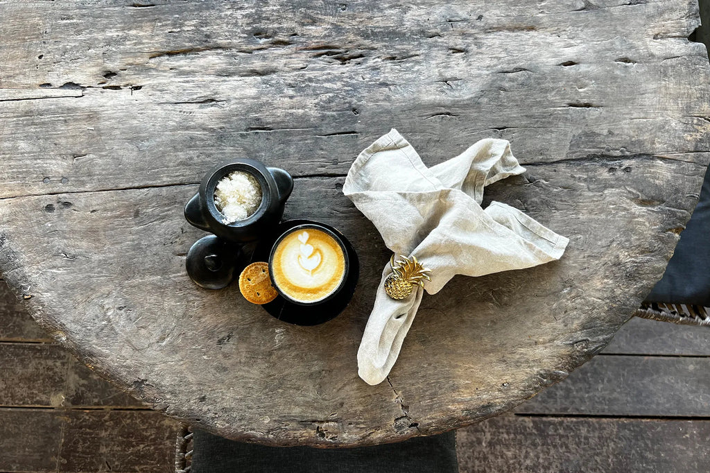 De Ananas Servetring - Goud