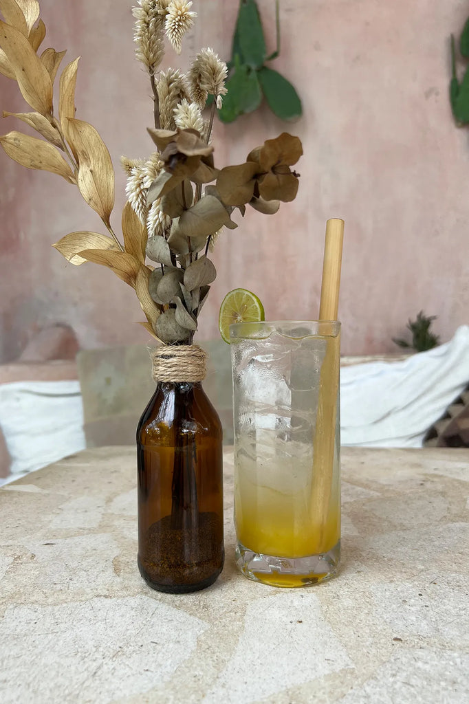 De Bamboe Rietjes - Set van 10 met reinigingsborsteltje