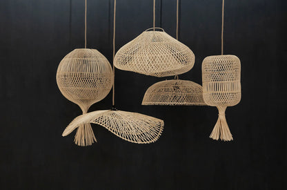 De Dumpling Hang- en Vloerlamp - Naturel - L