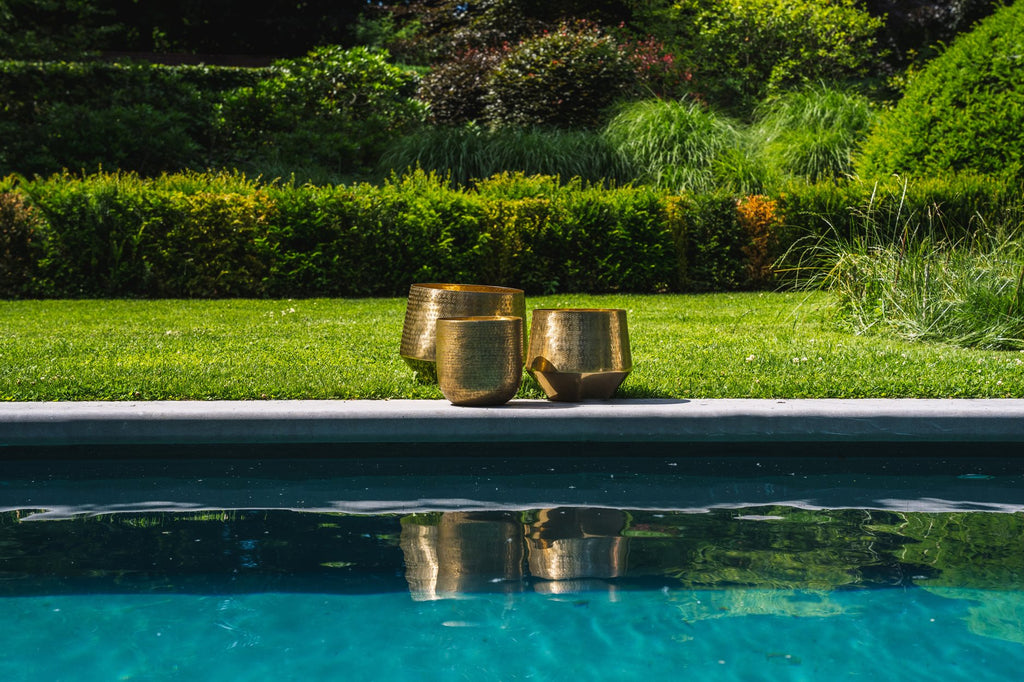 De Gehamerde Planter - Messing - XL