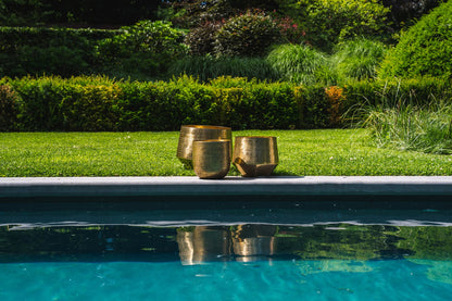 De Gehamerde Planter - Messing - XL