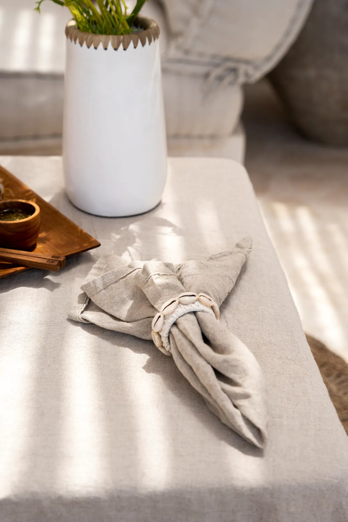 Het Linnen Servet - Beige - Set van 4