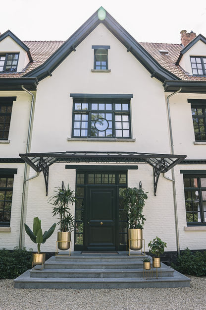 De Messing Plantenbak op Voet - Messing - XL