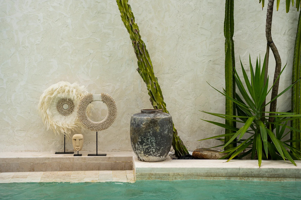 De Papua Disc on Stand - Wit - M