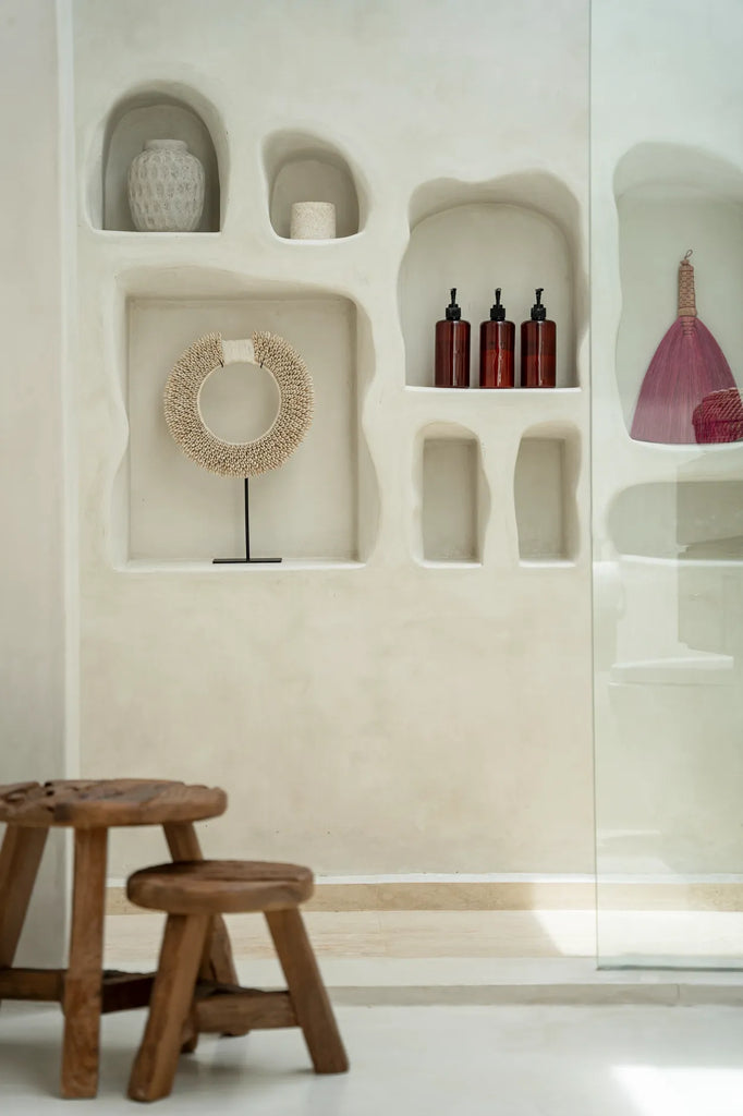 De Papua Disc on Stand - Wit - M