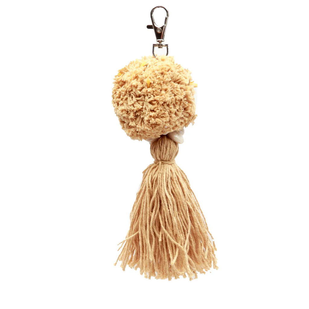 De Pompom Sleutelhanger - Mokka