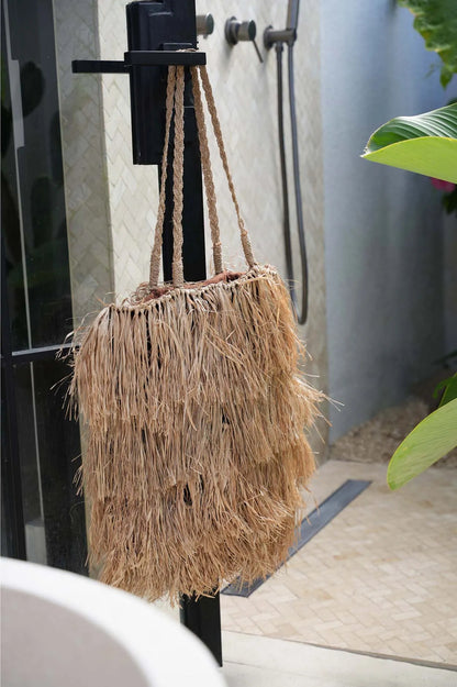 De Raffia Bahamas Tas - Naturel