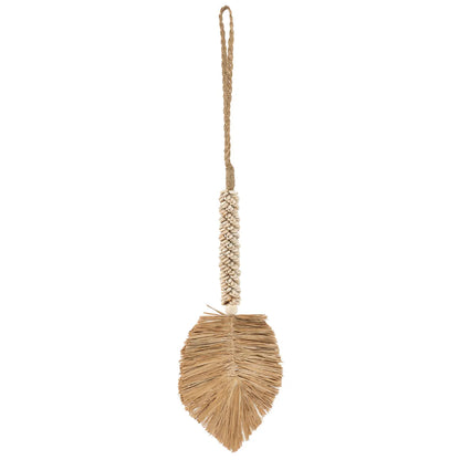 De Raffia &amp; Schelpen Hangdecoratie - Crème Naturel