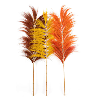 De Stunning Leaf - Madras Geel - Set van 6