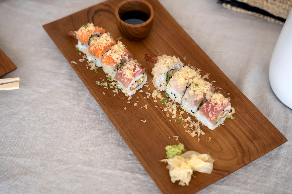 Teakwortel Sushi Bord Belvivere - L