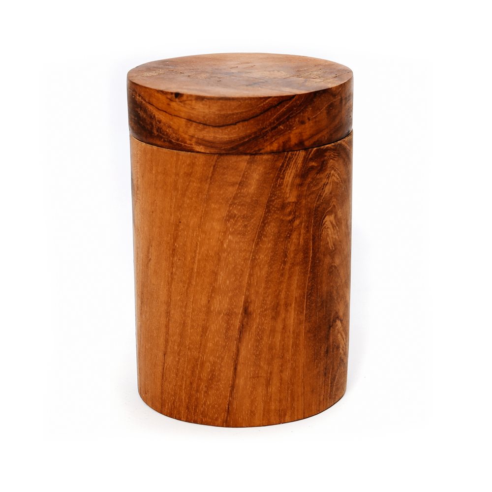 Teak houten pot L