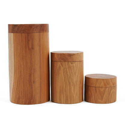 Teak houten pot L