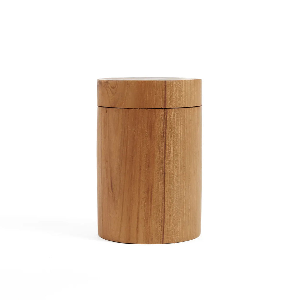 Teak houten pot - M